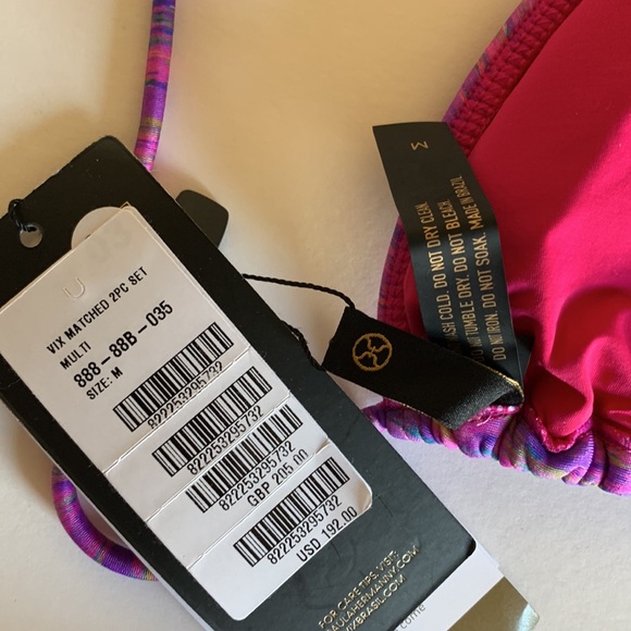 Vix Giverny Embroidered Tri Bikini Top and matching bottom - Picture 11 of 12